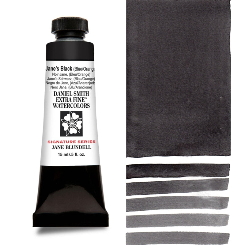 Jane's Black (Blue/Orange) Daniel Smith 15ml Extra Fine Watercolor