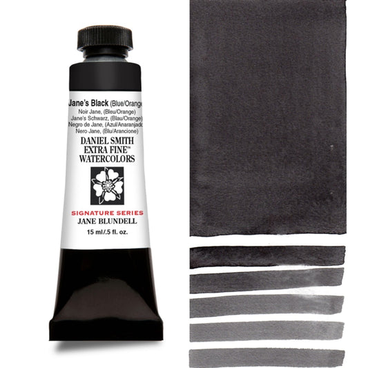 Jane's Black (Blue/Orange) Daniel Smith 15ml Extra Fine Watercolor