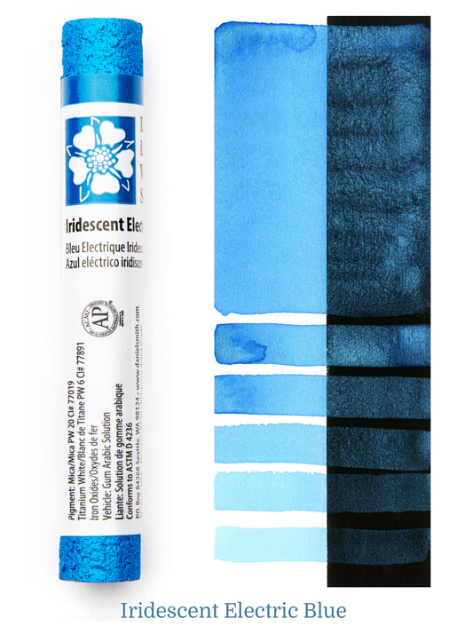 Iridescent Electric Blue Daniel Smith Watercolor Stick #053