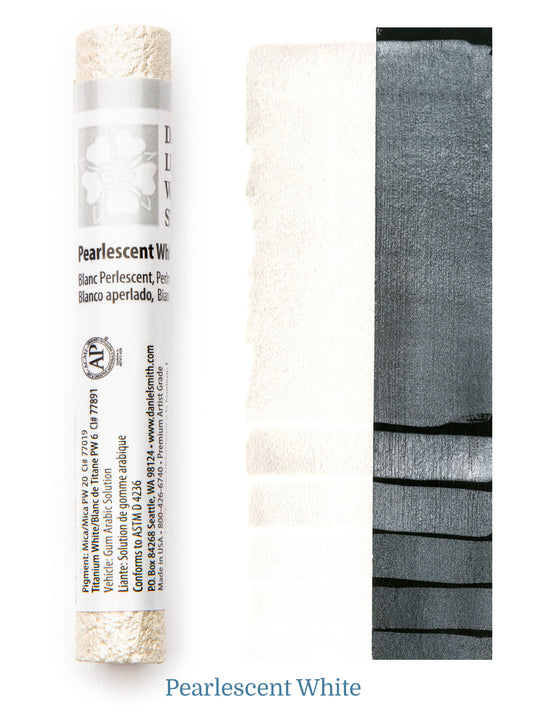 Pearlescent White Daniel Smith Watercolor Stick #054