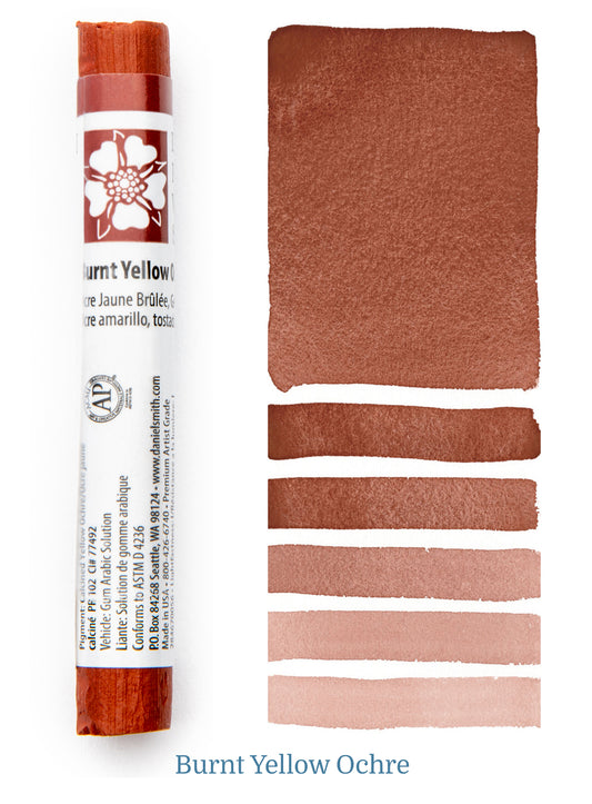 Burnt Yellow Ochre Daniel Smith Watercolor Stick #056