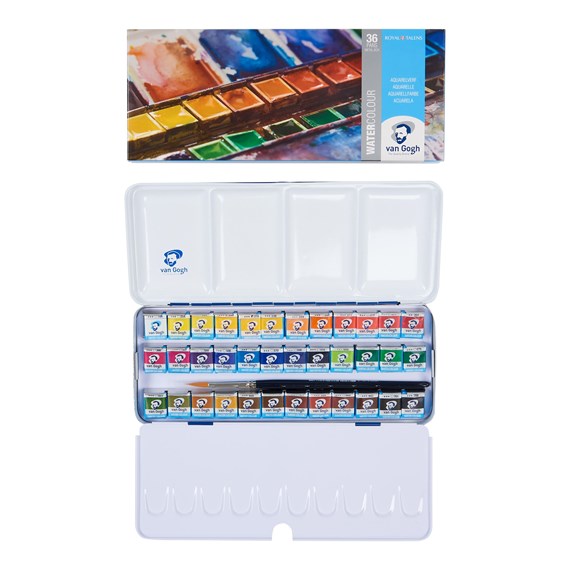 Van Gogh Watercolor: 36 pan Metal Box | Spokane Art Supply