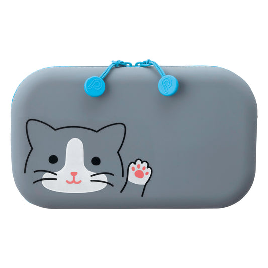 Grey Cat Punilabo Zipper Pen Case