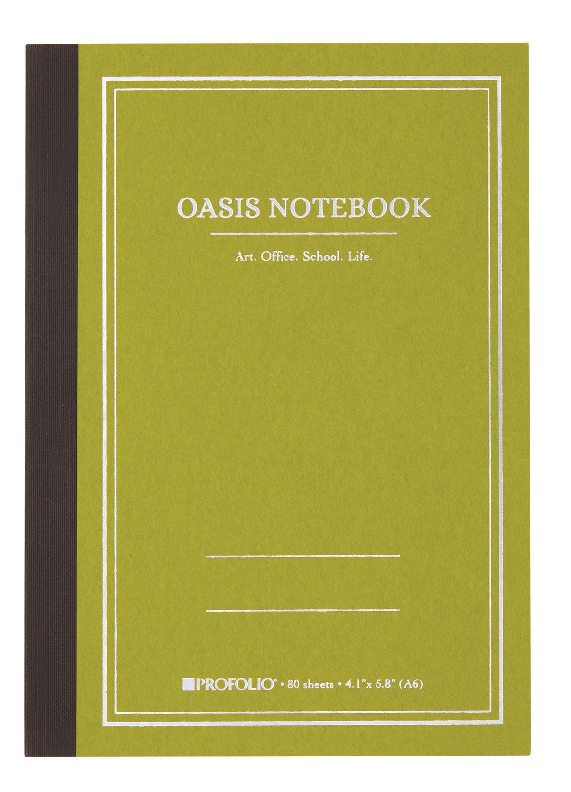 4.1"x 5.8" A6 Small Avocado Oasis Notebook