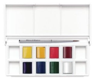 Cotman Floral Pocket Half Pan Watercolor Set