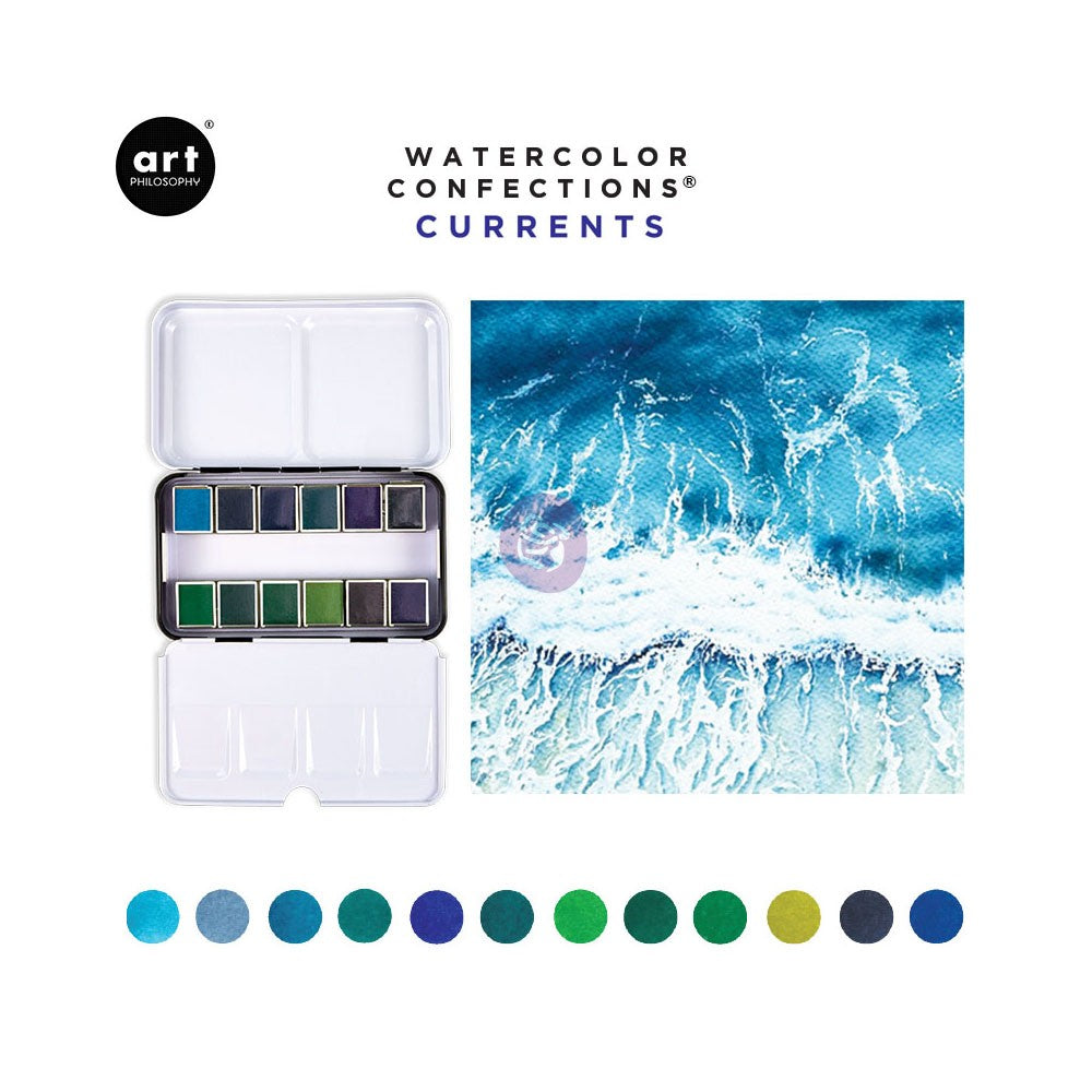 Prima Marketing Watercolor Confections Watercolor Pan Set Essence