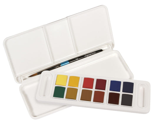 Aquafine Watercolor Travel Set with 12 colors