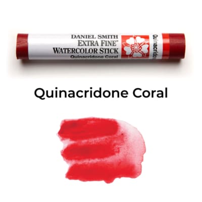 Quinacridone Coral Daniel Smith Watercolor Stick #002