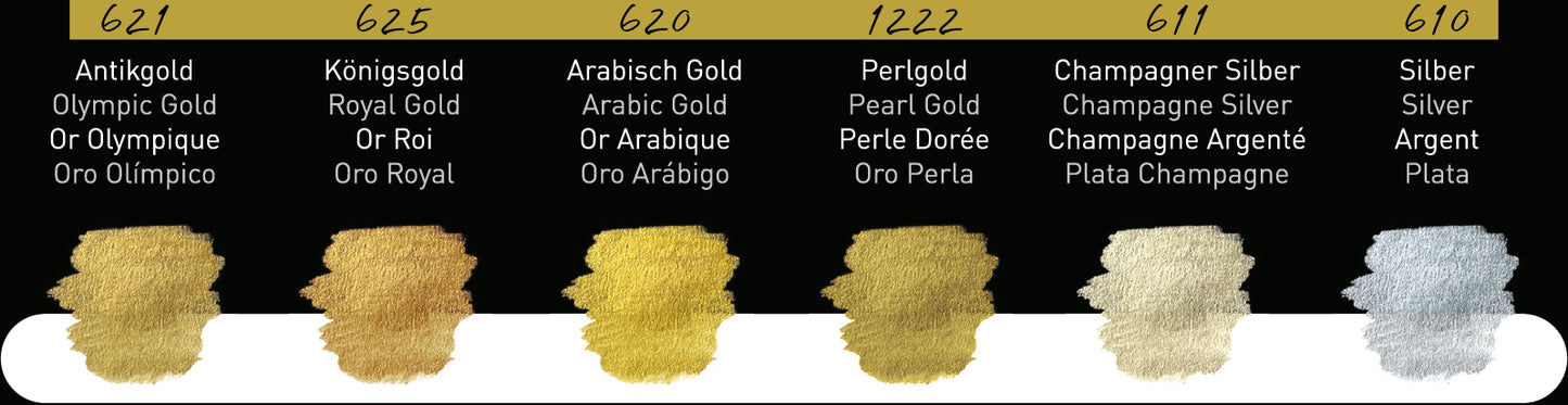 Finetec Pearlescent Watercolor Set of 6 Classic Pearlescents