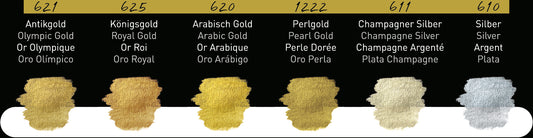 Finetec Pearlescent Watercolor Set of 6 Classic Pearlescents