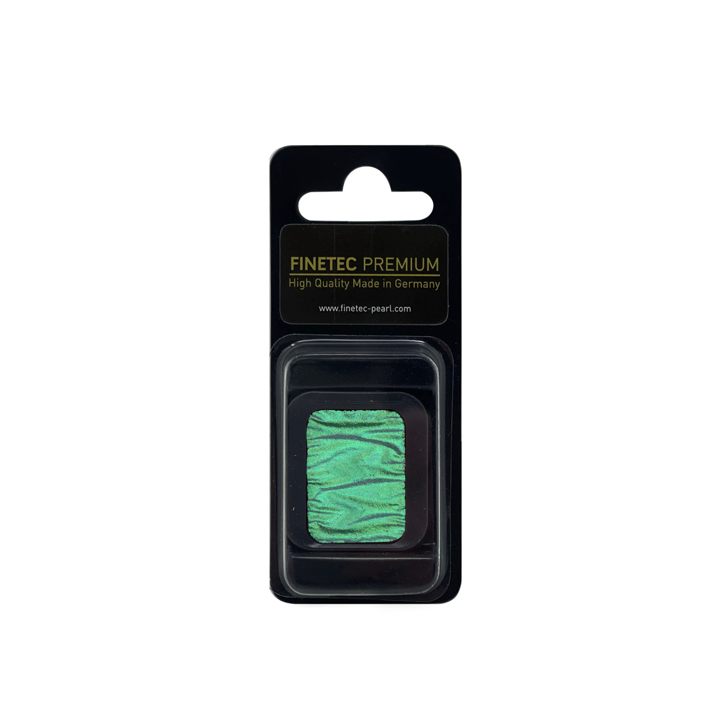 High Chroma Green Pearlescent Finetec Premium Color Square