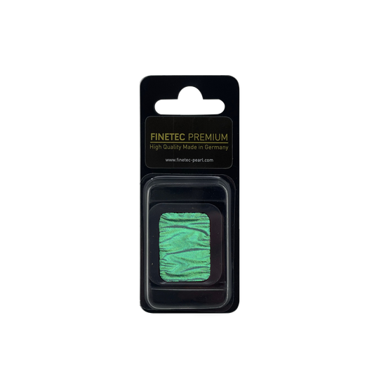 High Chroma Green Pearlescent Finetec Premium Color Square