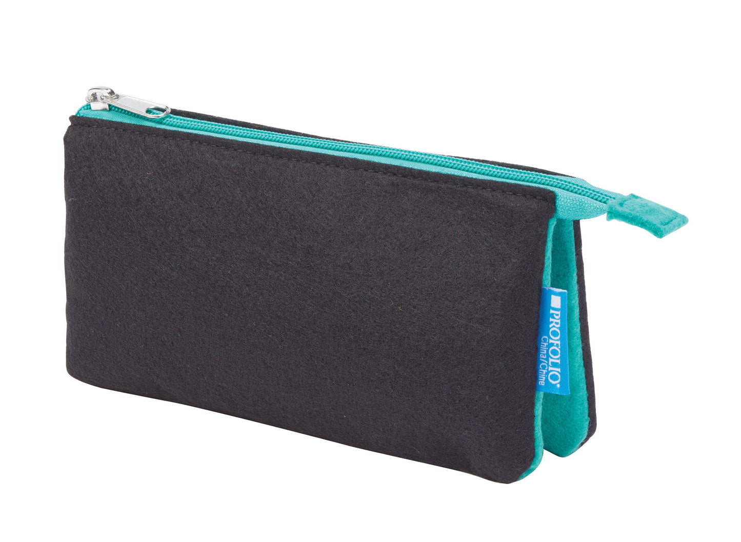 5"x9" Black/Wintergreen Midtown Pouch