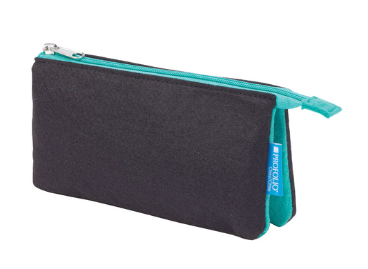 5"x9" Black/Wintergreen Midtown Pouch