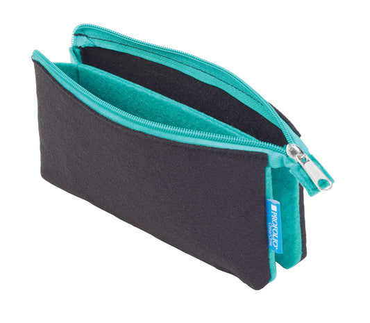 4"x7" Black/Wintergreen Midtown Pouch