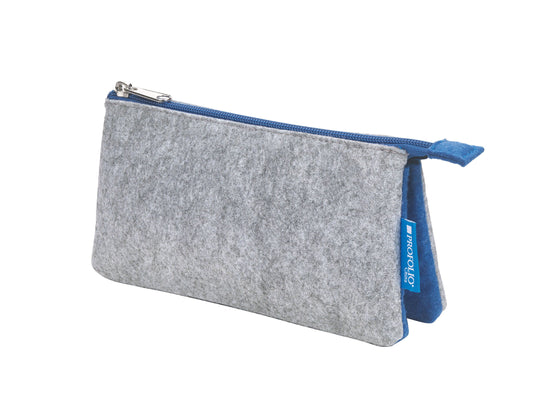 4"x7" Gray/Blue Midtown Pouch