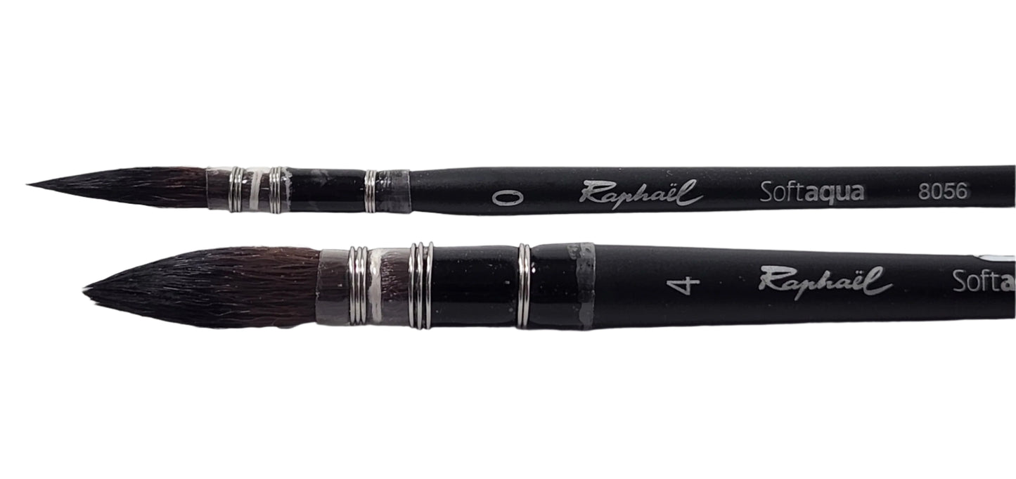 Raphael SoftAqua Size 0 Squirrel Mop Mini Brush