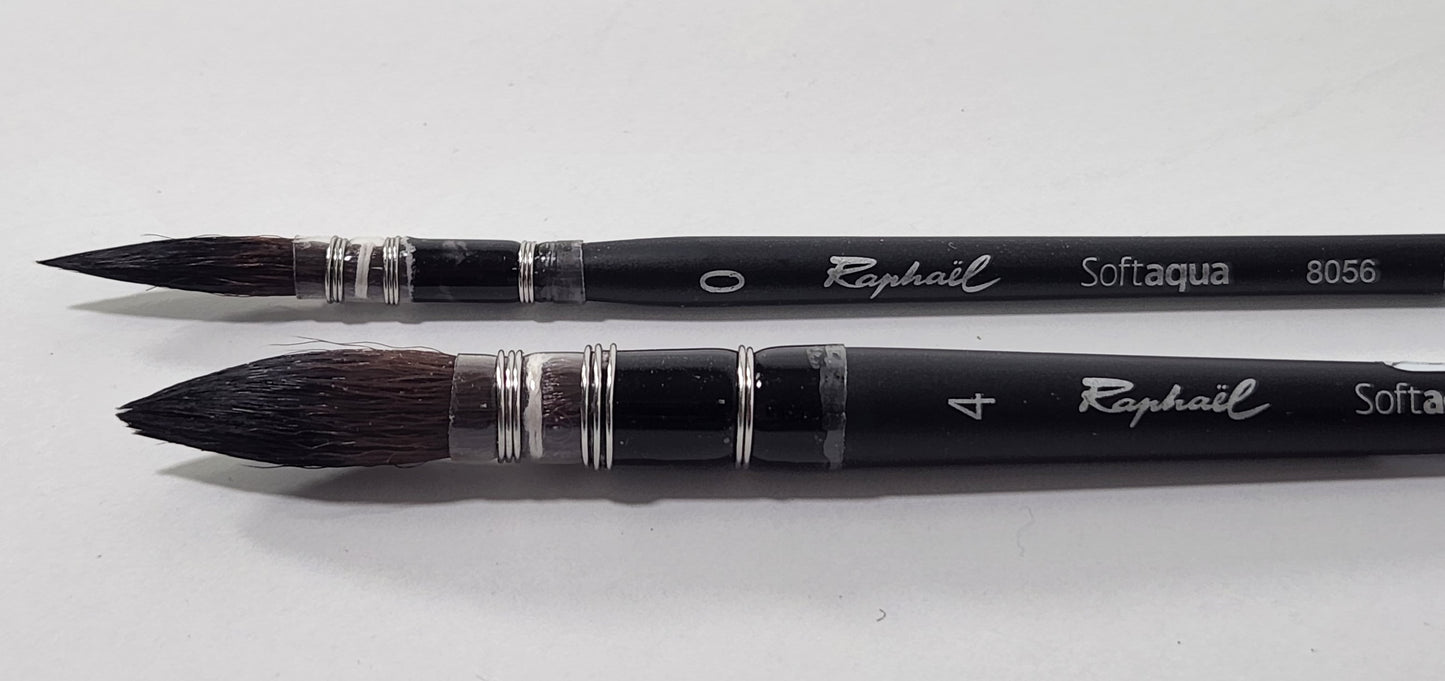 Raphael SoftAqua Size 4 Squirrel Mop Mini Brush