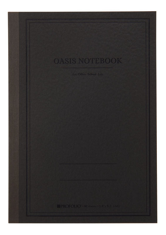 5.8"x 8.3" A5 Medium Charcoal Oasis Notebook