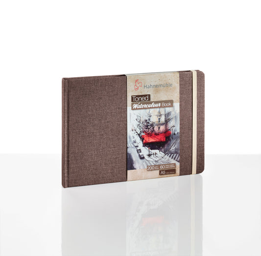 Beige Toned Watercolour Book A6 – 4.13″ x 5.83″ landscape