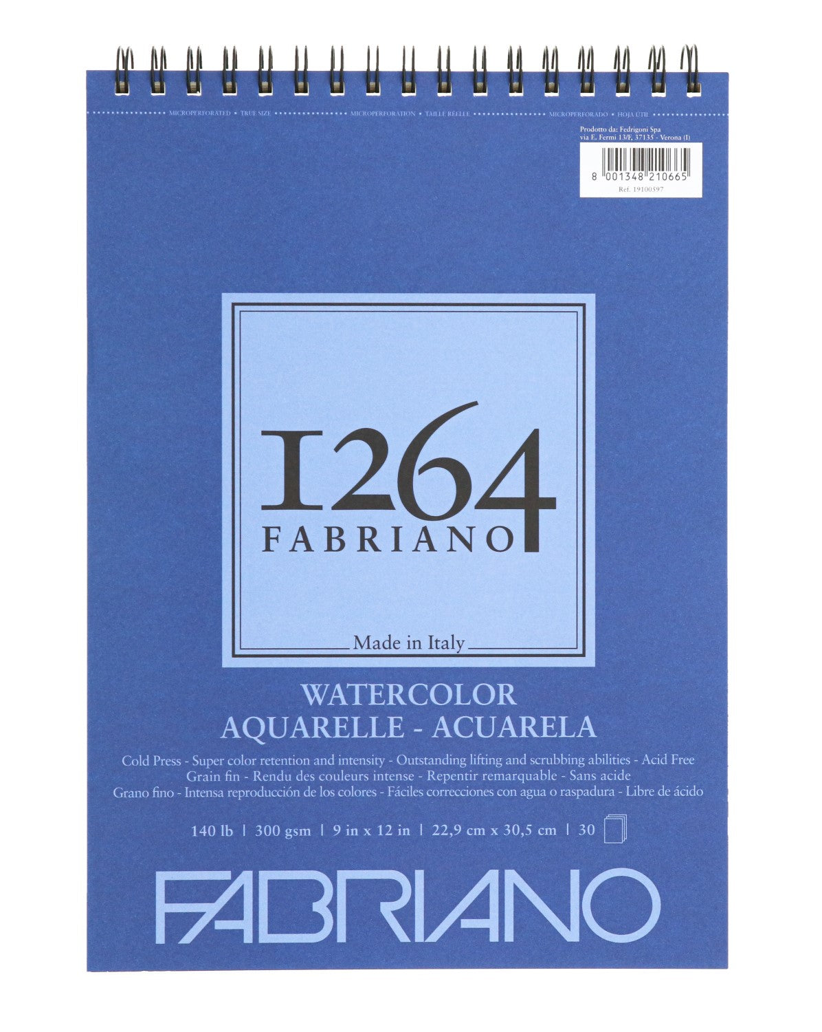 1264 Fabriano Watercolor Paper Pads