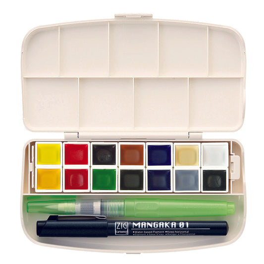 Gansai Tambi Portable 14 Colors Set | Spokane Art Supply