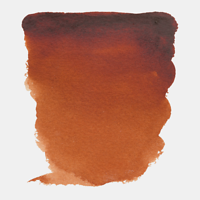 #411 Burnt Sienna Van Gogh half pan at Spokane Art Supply.