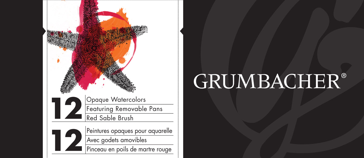 Copy of GrumbacherOpaque Watercolor Set: 12 Colors