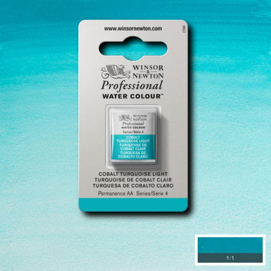 Cobalt Turquoise LIght Winsor & Newton half pan