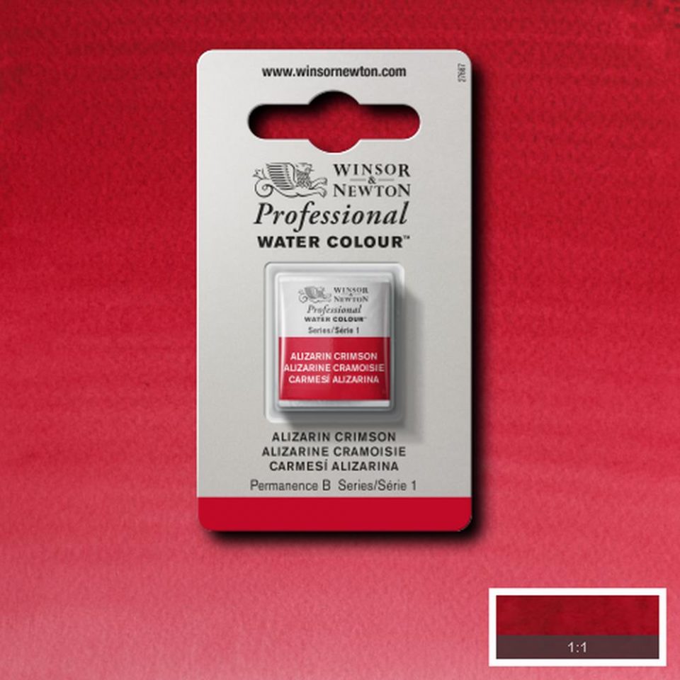 Alizarin Crimson Winsor & Newton half pan