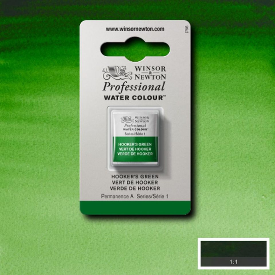Hooker's Green Winsor & Newton half pan