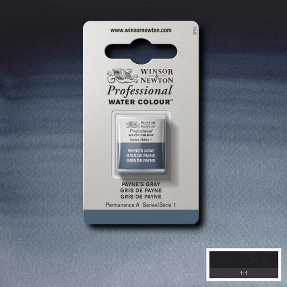 Paynes' Gray Winsor & Newton half pan