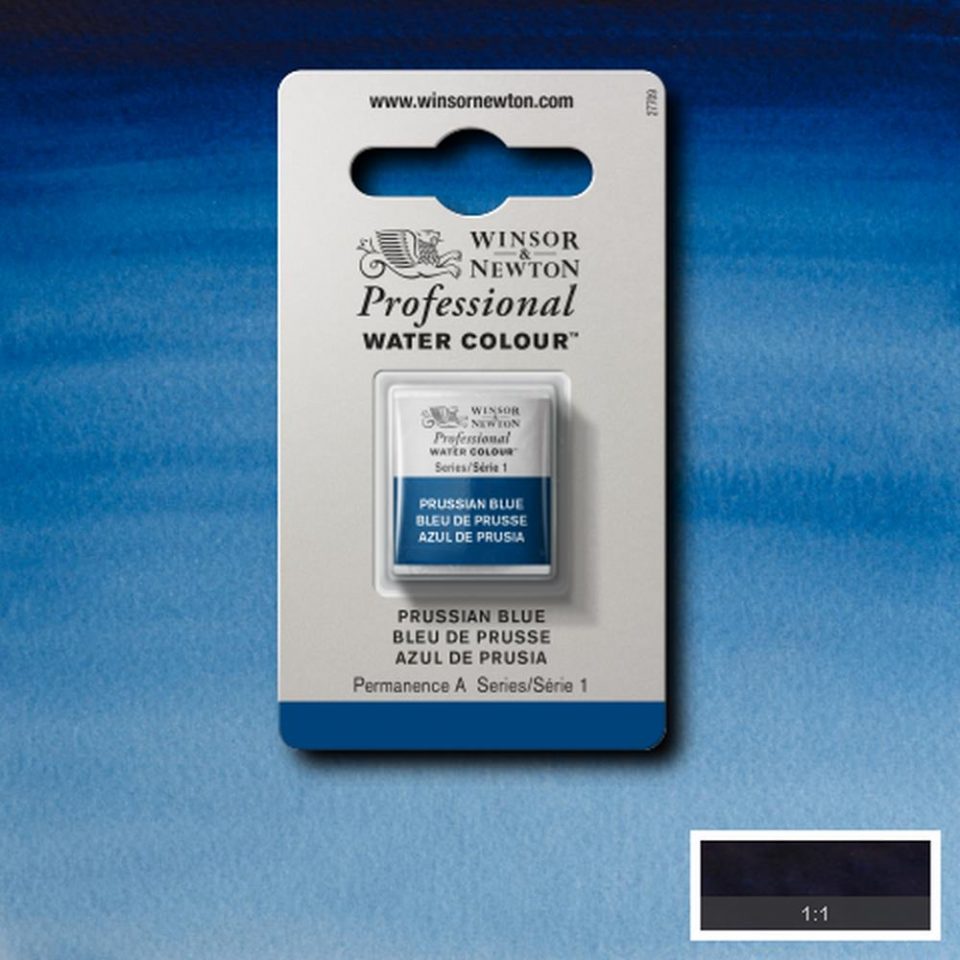 Prussian Blue Winsor & Newton half pan