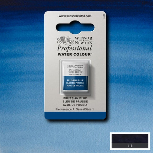 Prussian Blue Winsor & Newton half pan