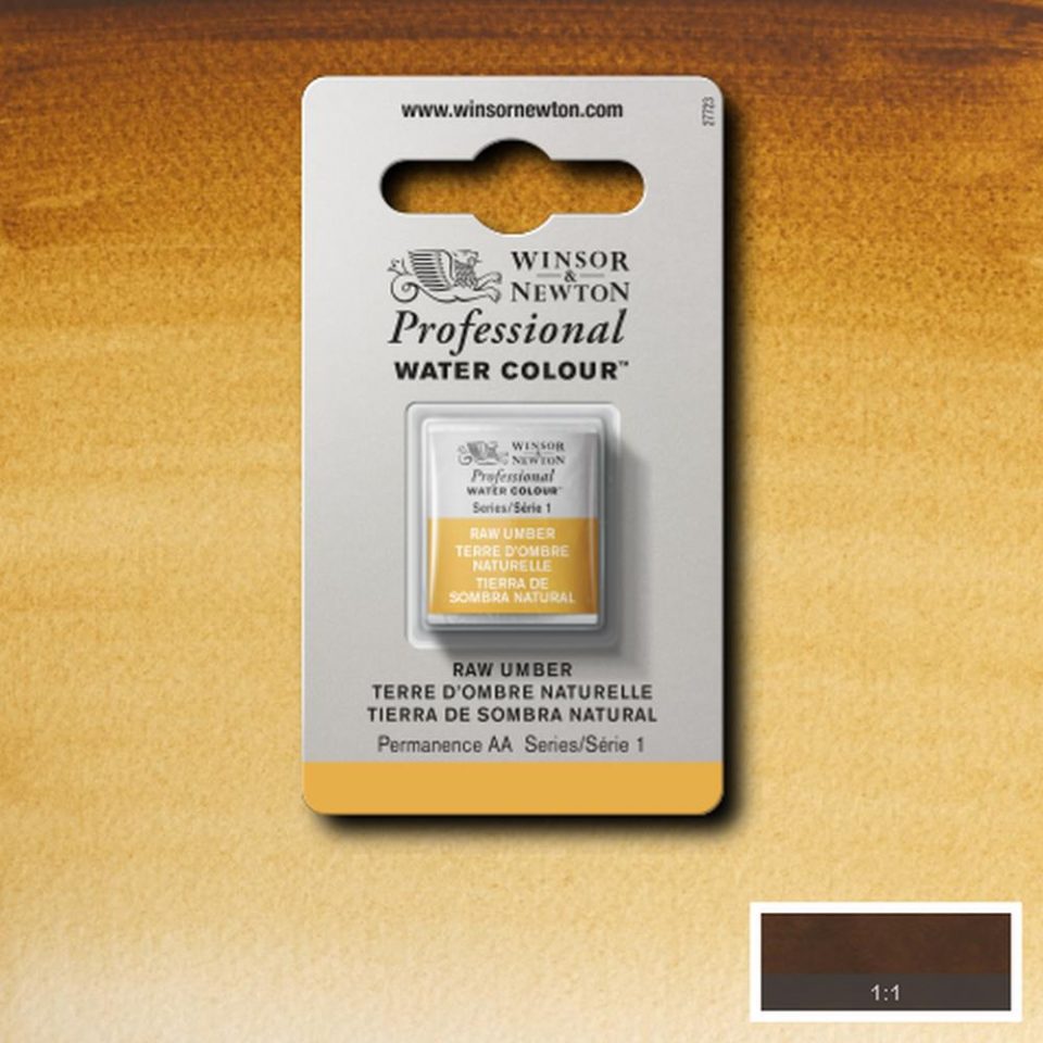 Raw Umber Winsor & Newton half pan