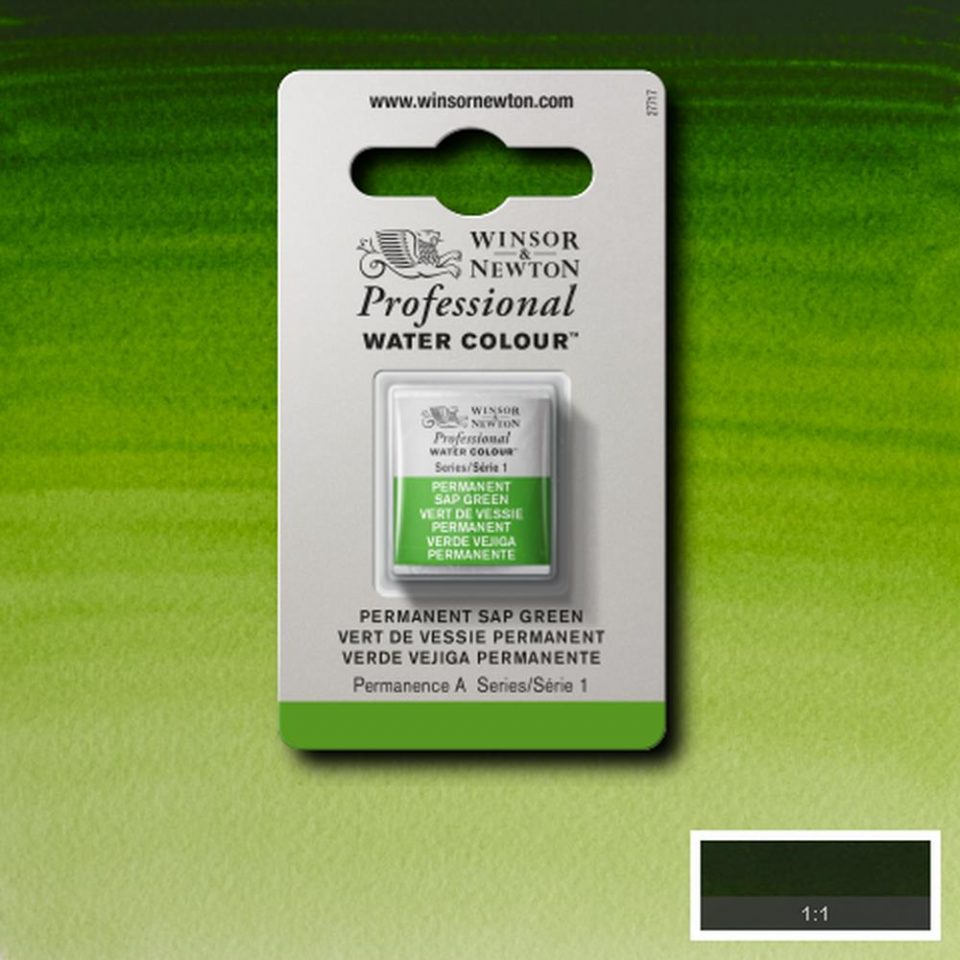 Sap Green Winsor & Newton half pan