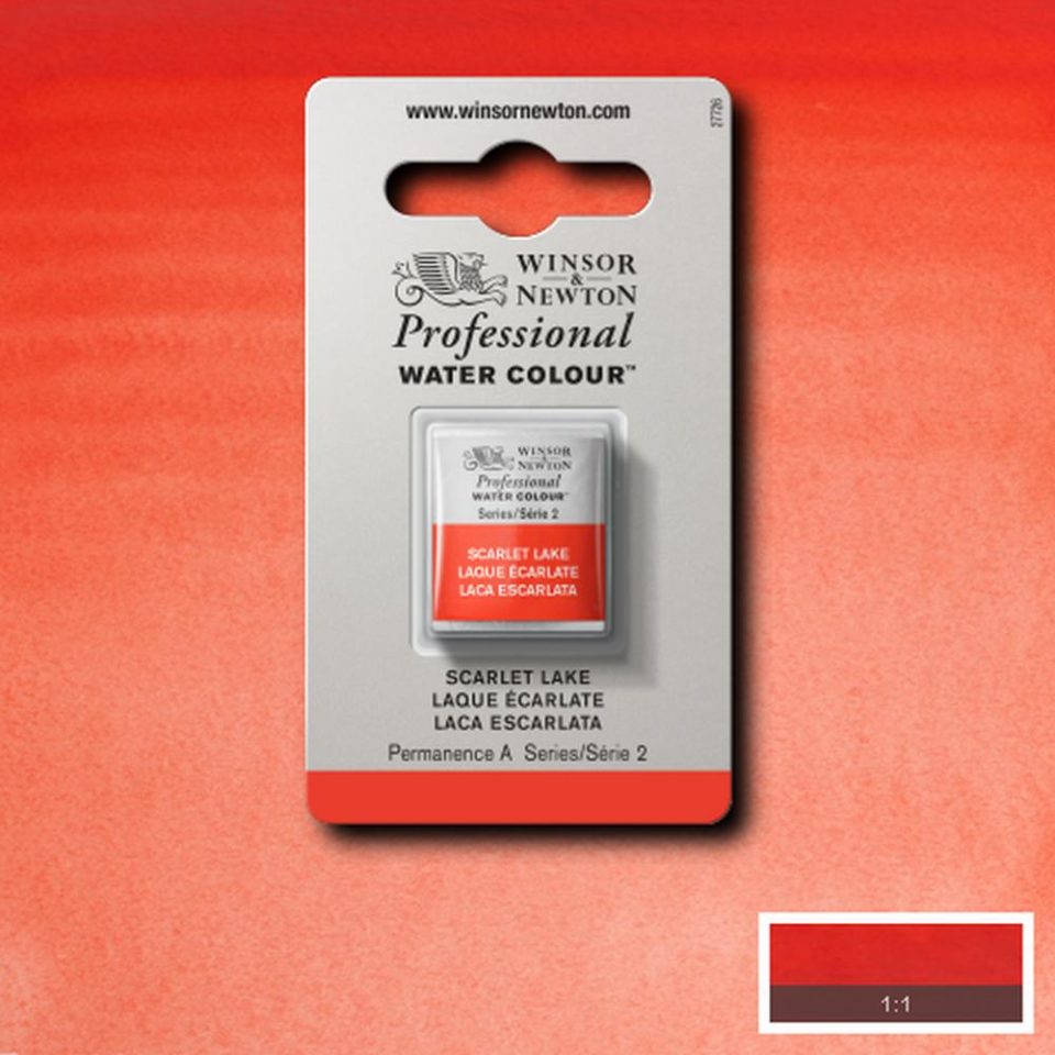 Scarlet Lake Winsor & Newton half pan