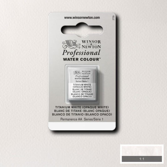Titanium White Winsor & Newton half pan