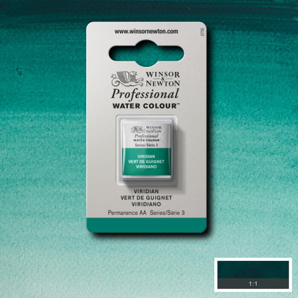 Viridian Winsor & Newton half pan