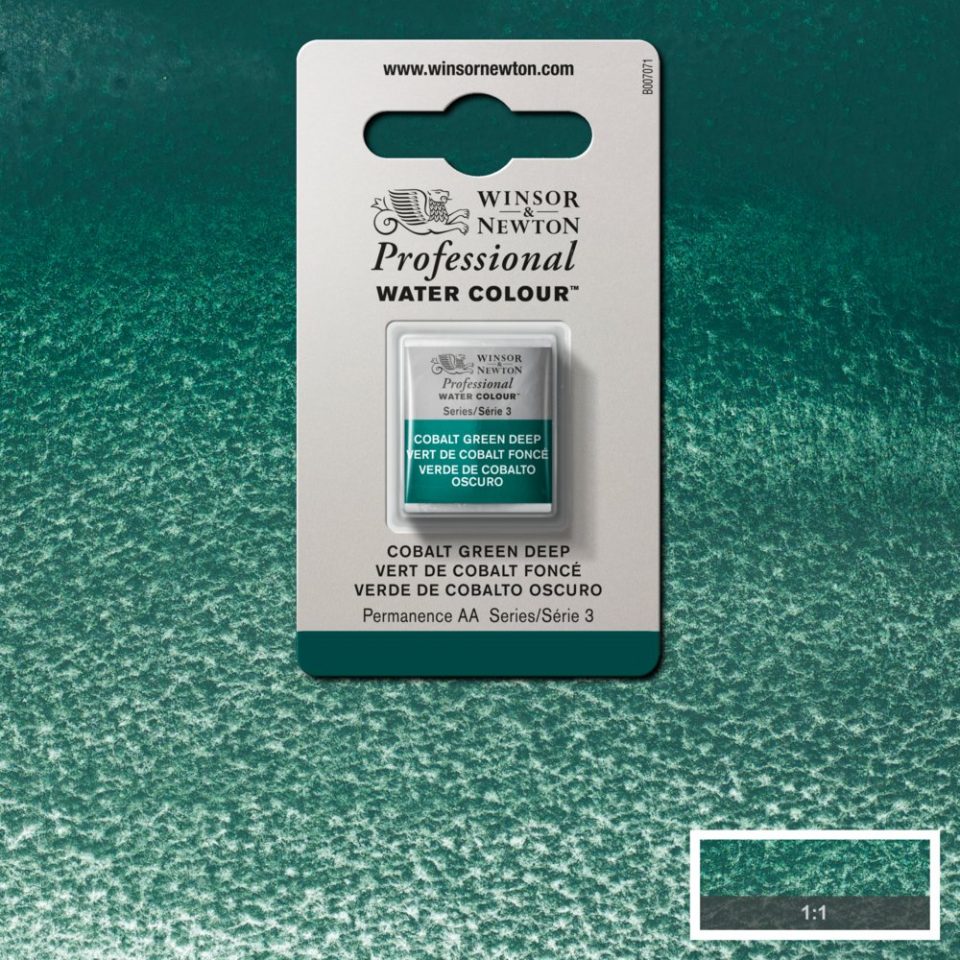 Cobalt Green Deep Winsor & Newton half pan