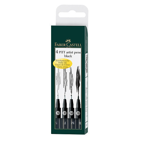 Faber Pitt Pen Set/4 | Spokane Art Supply