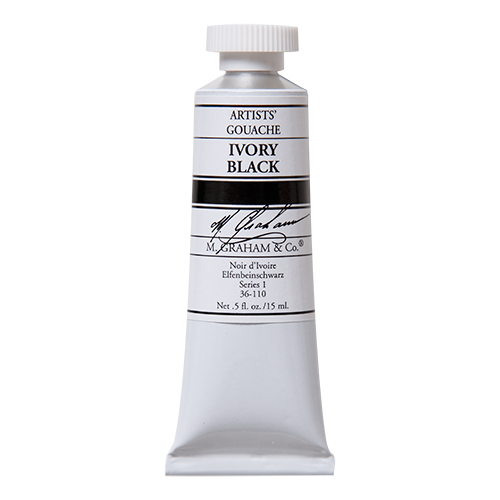 Ivory Black 15ml M Graham Gouache #110