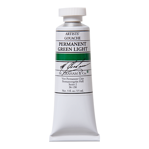 Permanent Green Light 15ml M Graham Gouache #130