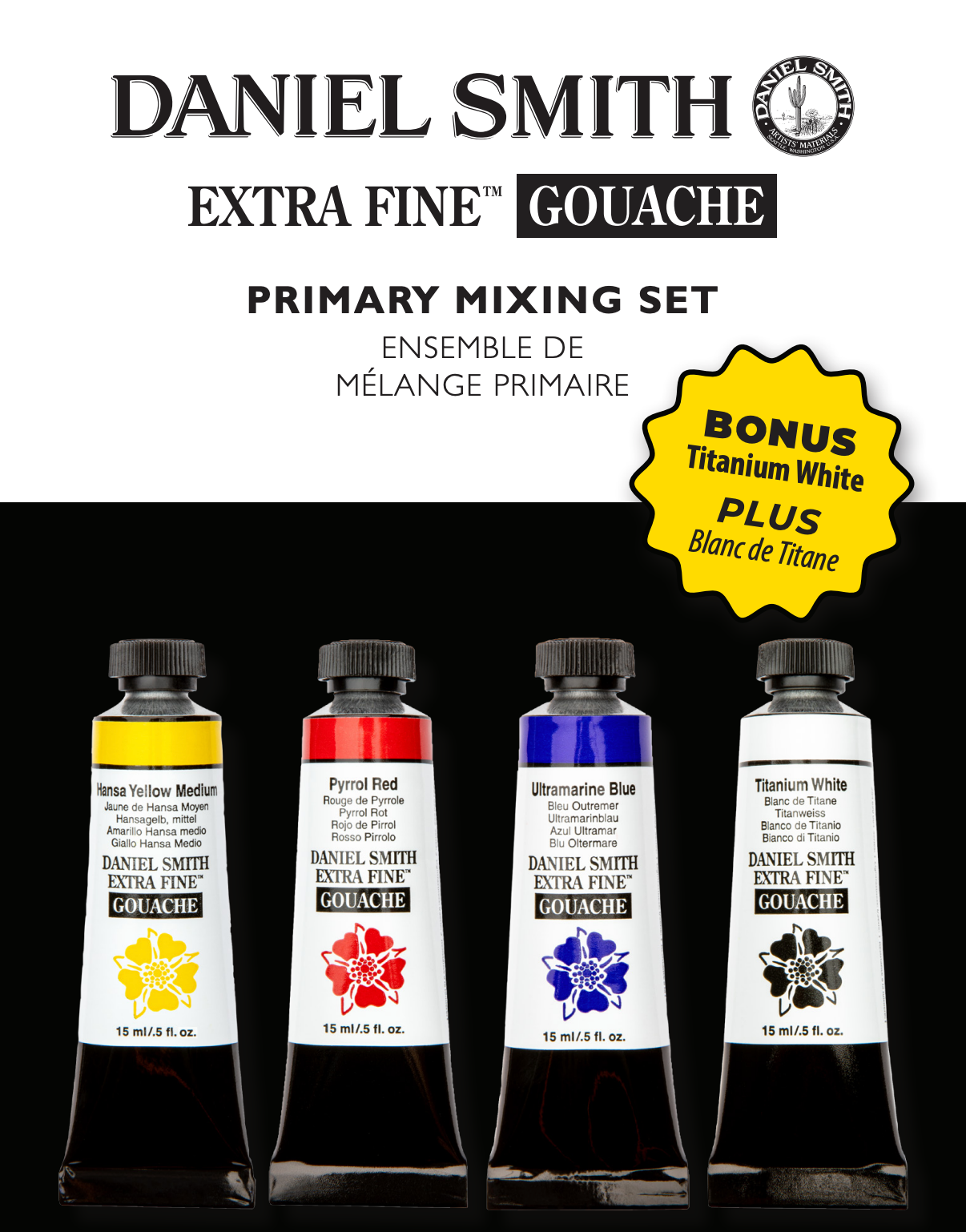 Daniel Smith Gouache Primary Mixing Set