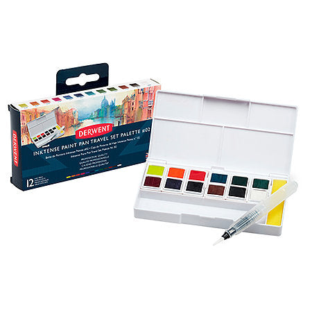 Derwent Inktense #1 Paint Pan Travel Set of 12