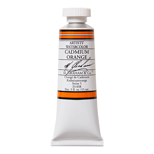 Cadmium Orange 038 M Graham Watercolor .5oz tube