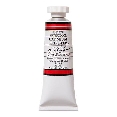 Cadmium Red Deep 045 M Graham Watercolor .5oz tube