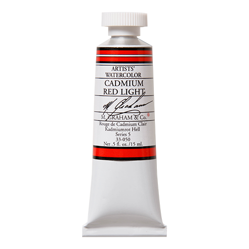 Cadmium Red Light 050 M Graham Watercolor .5oz tube