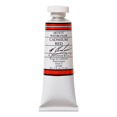 Cadmium Red 040 M Graham Watercolor .5oz tube