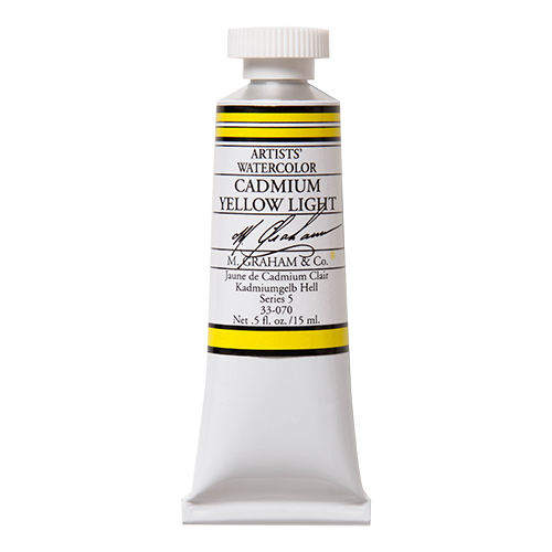 Cadmium Yellow Light 070 M Graham Watercolor .5oz tube